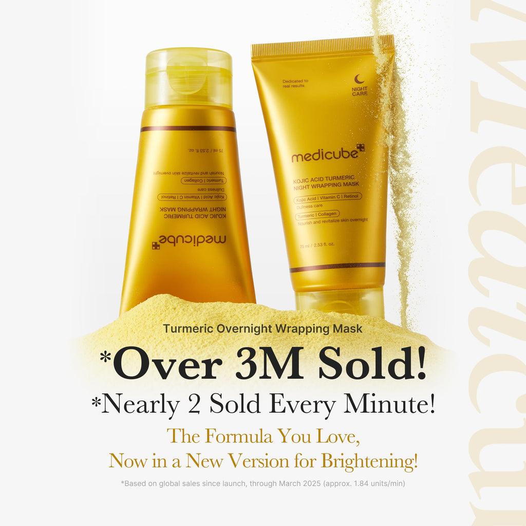medicube Kojic Acid Turmeric Overnight Wrapping Peel Off Mask – Brightens & Defends Against Skin Stress for a Clear, Glowing Complexion, Korean Skincare, 2.53 fl. oz.