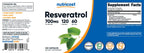 Nutricost Resveratrol 700mg, 120 Capsules - Vegan, Gluten Free, Non-GMO