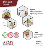 The Army Painter Color Primer, Matt White, 400ml, 13.5oz - Acrylic Spray Undercoat for Miniature Painting