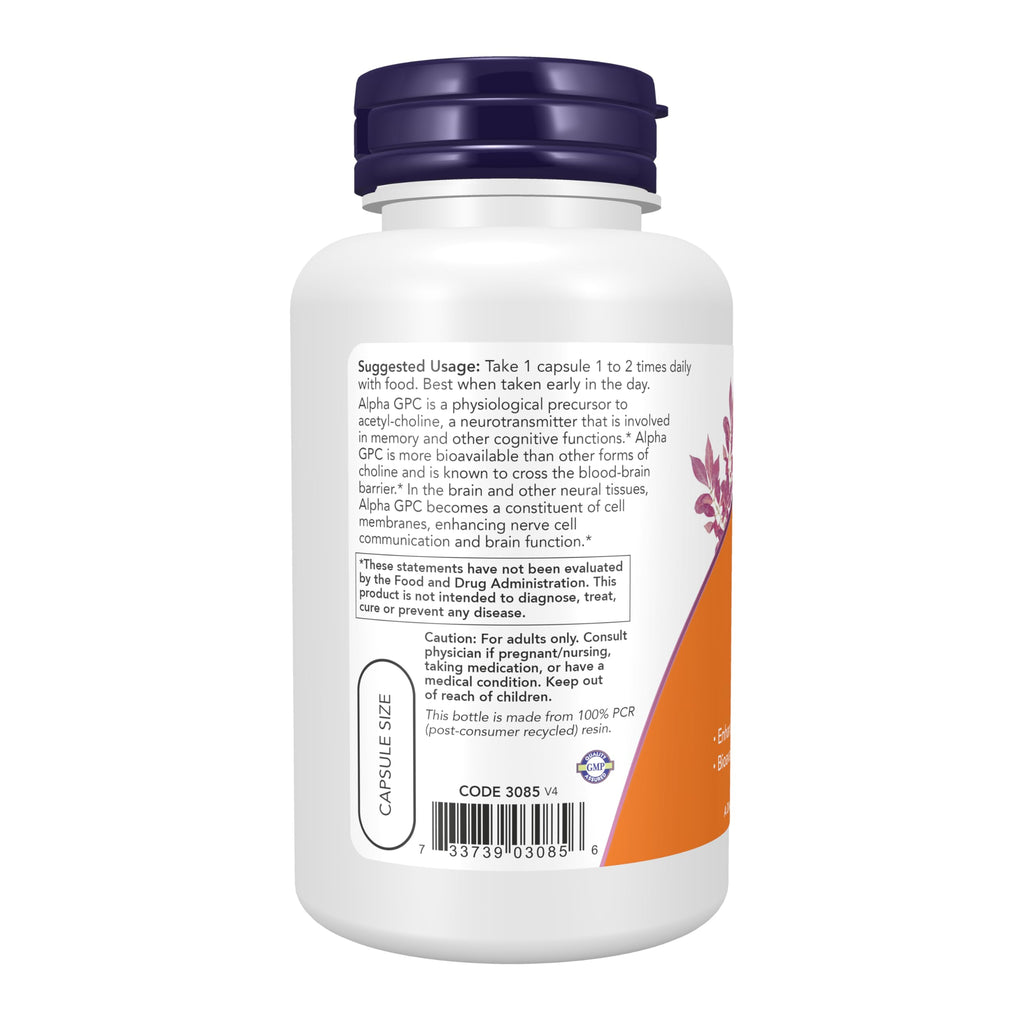 Now Foods Now Foods Alpha Gpc 300mg, 60 Veg Caps (Pack of 2)