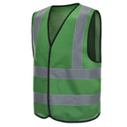 personalise Custom Green xxl High Visibility reflective Safety Vest Logo