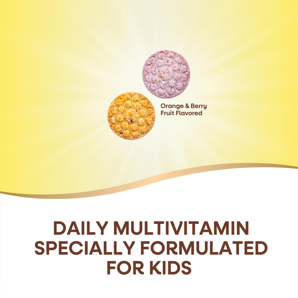 Nature's Way Alive! Children's Daily Chewable Multivitamin, Supports Bone, Eye, and Immune Health*, Orange & Berry Fruit Flavored, Gluten Free, 120 Chewable Tablets (Packaging May Vary) (Pack of 2)