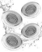 Sink Drain Strainer, Reversible Easy Clean Mesh Sink Strainer with 304 Stainless Steel, Wokdada Revolutionary Anti-Rust Large Kitchen Sink Strainer Food Catcher for Garbage Disposal Without Clogging