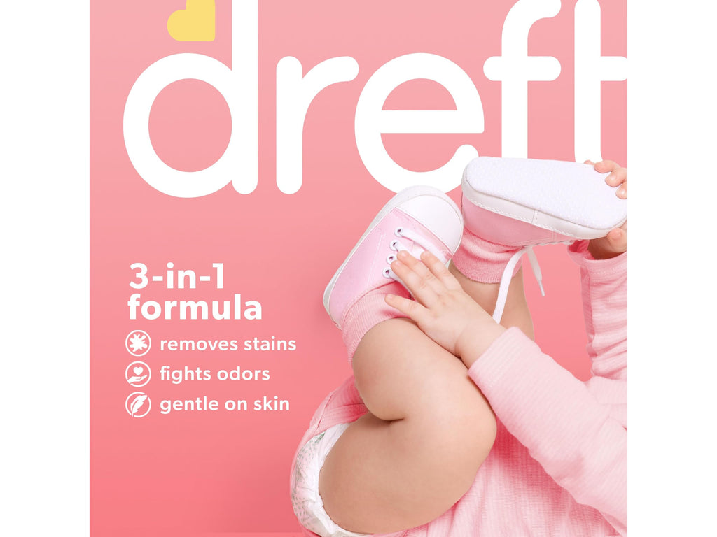 Dreft Stage 1 Newborn Baby Liquid Laundry Detergent, Gentle on Sensitive Skin, HE Compatible, 64 loads