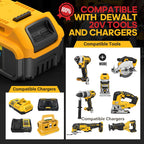 8Ah Replacement Compatible for Dewalt 20V Max Battery with High Capacity Batteries Cordless Power Tools 20 Volt Baterías DCB201 DCB203 DCB204 DCB205 DCB205c DCB205-2 DCB206 2 Pack Batteries Pilas