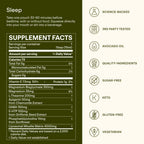 Sunny Within Sleep - Melatonin-Free Formula with Magnesium Glycinate, GABA, L-Theanine, 5-HTP, Apigenin & Avocado Oil - Relaxation & Healthy Sleep-Wake Cycles* - 30 Daily Pouches