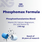 Phosphomax - Fosfoetanolamina - Unique Blend of Phosphoethanolamine to Boost Your Immune System- Natural Fosfoetalonamina, 26 Years of Researched Formulation - 180 Capules