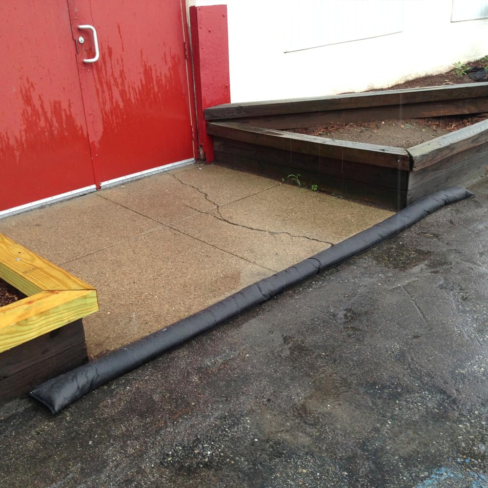 Quick Dam Water Activated Flood Barrier 5 Feet 2-Pack