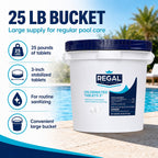 Regal 3" Chlorinated Tablets 25lb Bucket