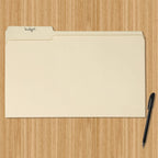 Amazon Basics Sturdy Manila File Folders, 1/3 Tabs in Assorted Positions for Filing and Easy Labeling, Legal Size, 8.5 x 14 inch, 100-Pack