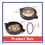 Pool Pump Lid With O-Ring gasket Compatible with Splapool Pureline Deluxe Above-Ground In-Ground Pool Pumps Replaces 47252772, AC81361, NEP2134, PO12728CR, 16578, 647252772, Pool Pump Basket Cover