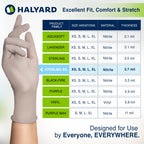 HALYARD Sterling SG Nitrile Powder-Free Exam Gloves, 3.7 mil, 9.5 Inches, Gray, Large, 41660 (Case of 2500)