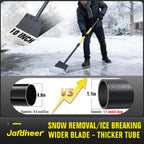 Jardineer Garden Flat Shovel Heavy Duty, Multifunctional Garden Cleaning Shovels for Lawn Edging,Sidewalk Weeding, Floor Scraper Long Handle, Metal Snow Shovel,Ice Scraper for Driveway (60")