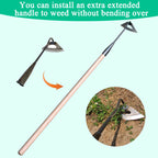 FmnyYaid Garden Hoe All-Steel Hardened Hollow Hoe, Sharp Durable Garden Weeding Tools, Garden Edger Weeder Portable Household Vegetable Garden Shovel for Backyard Loosening Farm Planting Weeding