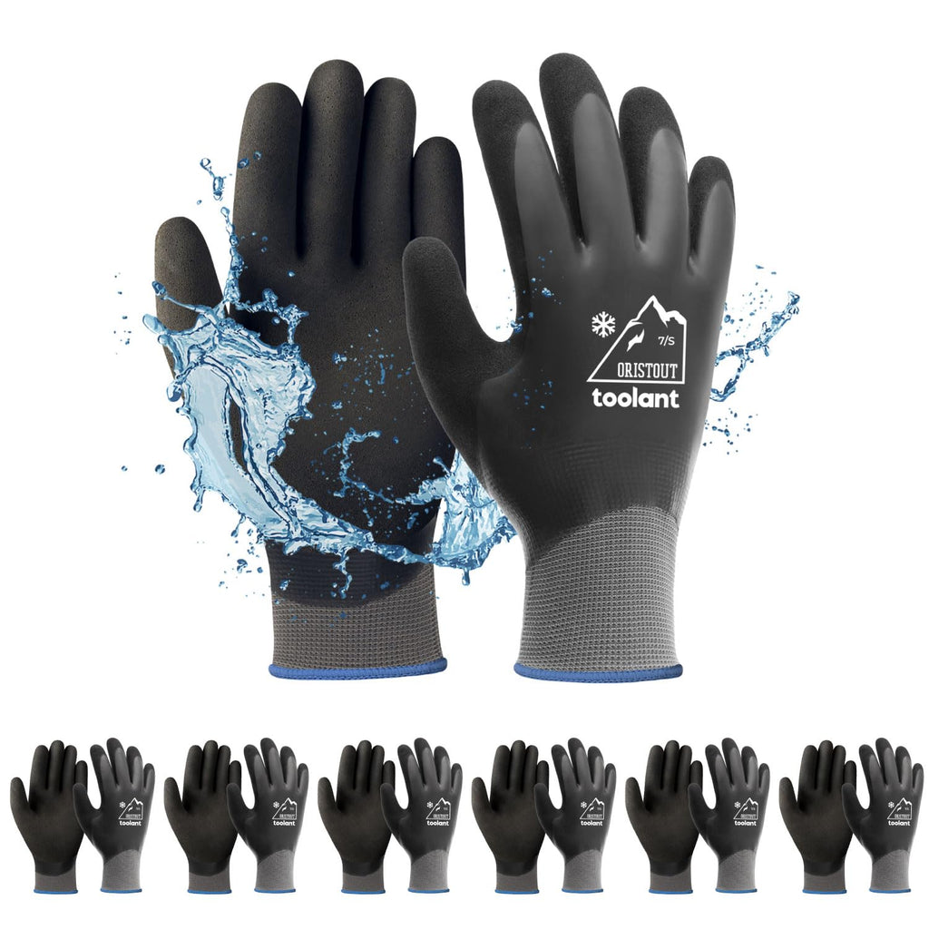 OriStout Waterproof Winter Work Gloves for Men and Women, Touchscreen, Freezer Gloves, Thermal Insulated, for Cold Weather