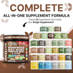 Clean Nutra Wormwood Black Walnut Pumpkin Seed Clove Oil Celery Garlic Grape Papaya Neem Diatomaceous Earth Womens Probiotic Gut Health Cleanse Detox Oregano Olive Turmeric Supplement Vegan Capsules