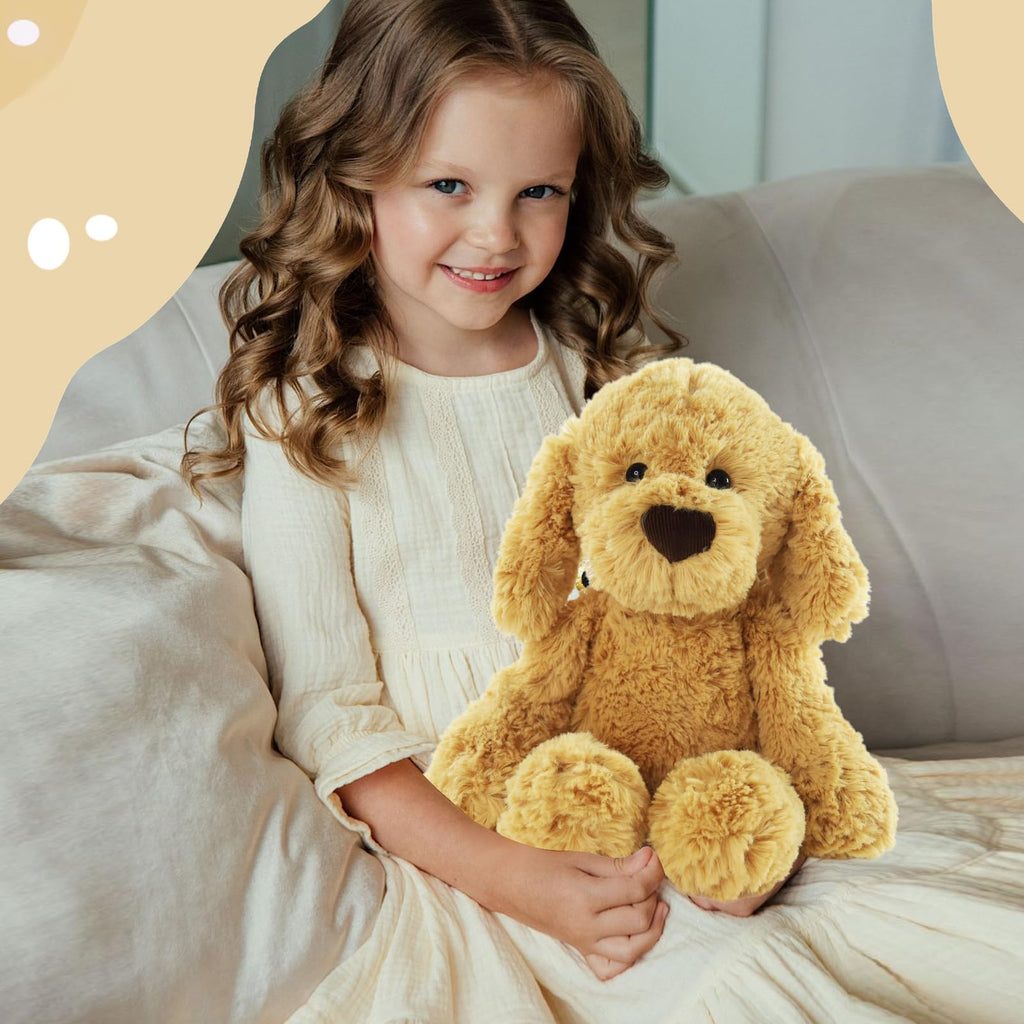 Furvana The Golden Retriever Plush Stuffed Animal, 10"