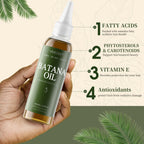 Vivccon Batana Oil for Hair Growth,100% Pure & Natural Raw Batana Oil, Dr. Sebi Organic from Honduras,Care for Hair Thickness,Scalp&Skin,4.23 fl oz,1 Bottle with 2 Caps