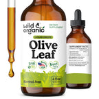 Olive Leaf Liquid Extract - Organic Olive Leaf Supplement for Immune Support - Vegan, Alcohol Free Tincture - 4 fl oz