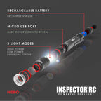 NEBO Inspector 360 Pen Light, 360 Lumen LED Rechargeable Pocket Light-Black
