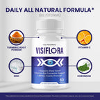 VisiFlora Capsules, Official VisiFlora Health Supplement Pills - Maximum Strength, All Natural Visual Wellness & Crystal Clear View, Premium Visi Flora Advanced Eye Support Reviews (60 Capsules)