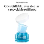 Neutrogena Hydro Boost Water Gel Face Moisturizer Starter Kit, includes Refillable Jar + Refill Pod, with Hyaluronic Acid for a Burst of Hydration & Dewy Skin, 1.7 oz Each