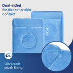 REVIX Ice Wraps for Knee Discomfort, Gel Ice Packs Reusable with Cold Compression, Knee Cold Pack for Meniscus Tear and Joints, Plush Cover and Hands-Free Application, A Set of Two