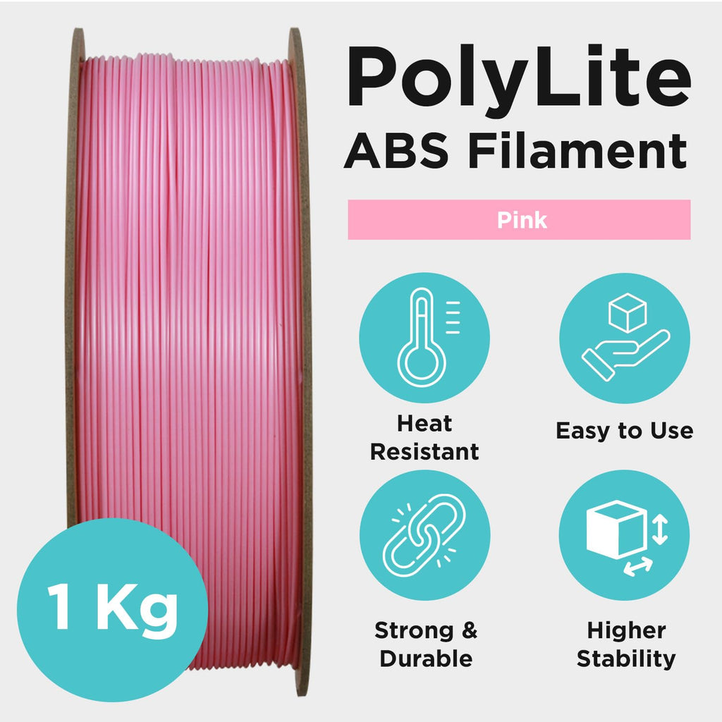 Polymaker ABS Filament Pink 1KG 1.75mm, Heat Resistant, Strength