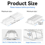 Sideways Magnetic Vent Extender for Under Furniture, Floor Resiter Vent Deflector Fits Vents 3" - 6" Wide (1PCS)