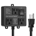 Automatic Vacuum Switch, Ortis Vacuum Switch for More Power Tools, Delay Vacuum On/Off to Prevent Circuit Overload and Tripping, Keep Your Workplace Cleaner, Better for Your Lung, Black
