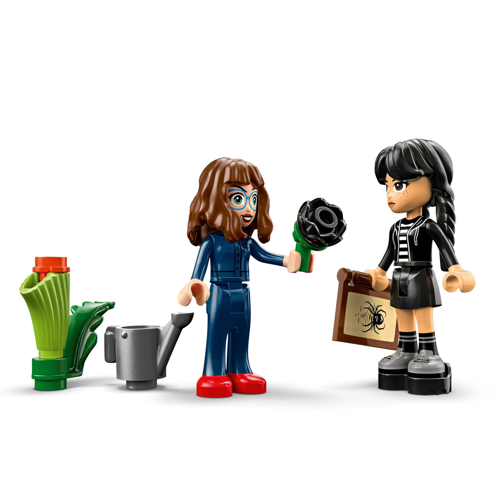 LEGO Wednesday Black Dahlia Flower Building Toy - Pretend Play Set for Girls & Boys, Ages 9+ - with Wednesday Addams & Professor Minidolls - Building Blocks for Kids - Gift Idea for Birthdays - 76784