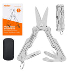 NexTool Micro Sailor Scissors S0, Mini Keychain Multitool with Serrated Scissors, 8-in-1 Lightweight EDC Tool for Travel, Outdoor, Everyday Carry, Cool Gadget for Men