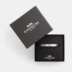 Coach Women's Signature C Logo Hinged Bangle Bracelet