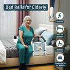 ArixMed Bed Rails for Elderly Adults Safety - with Motion Light & Storage Pocket - Adjustable Bed Assist Rails for Seniors & Patients - Fits All Beds, Tool-Free Assembly