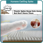 Aocoray 8 Pack Cat Deterrent Outdoor/Indoor Scat Mat, Pet Deterrent Training Mats, Keep Cats/Dogs Away Plastic Mats with Spikes, 12 Sq.ft, 16 x 13 Inches