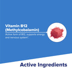 Superior Source No Shot Methylcobalamin B-12 5000 mcg - Vitamin B-12 to Support Energy Production, Brain Health & Overall Wellness - Sublingual Tablets for Fast Absorption - 60 Dissolving Tablets
