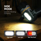 MOONASION Rechargeable Spotlight 2000000 Lumen, Super Bright 9 LED Spotlight Flashlight with COB Light & Foldable Stand, Long Lasting Large Handheld Spot Light for Boating Camping Boat Marine