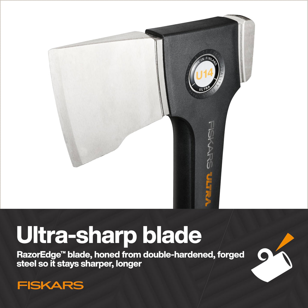 Fiskars U14 Universal Hatchet 14", RazorEdge Blade & ToughCoat Plating