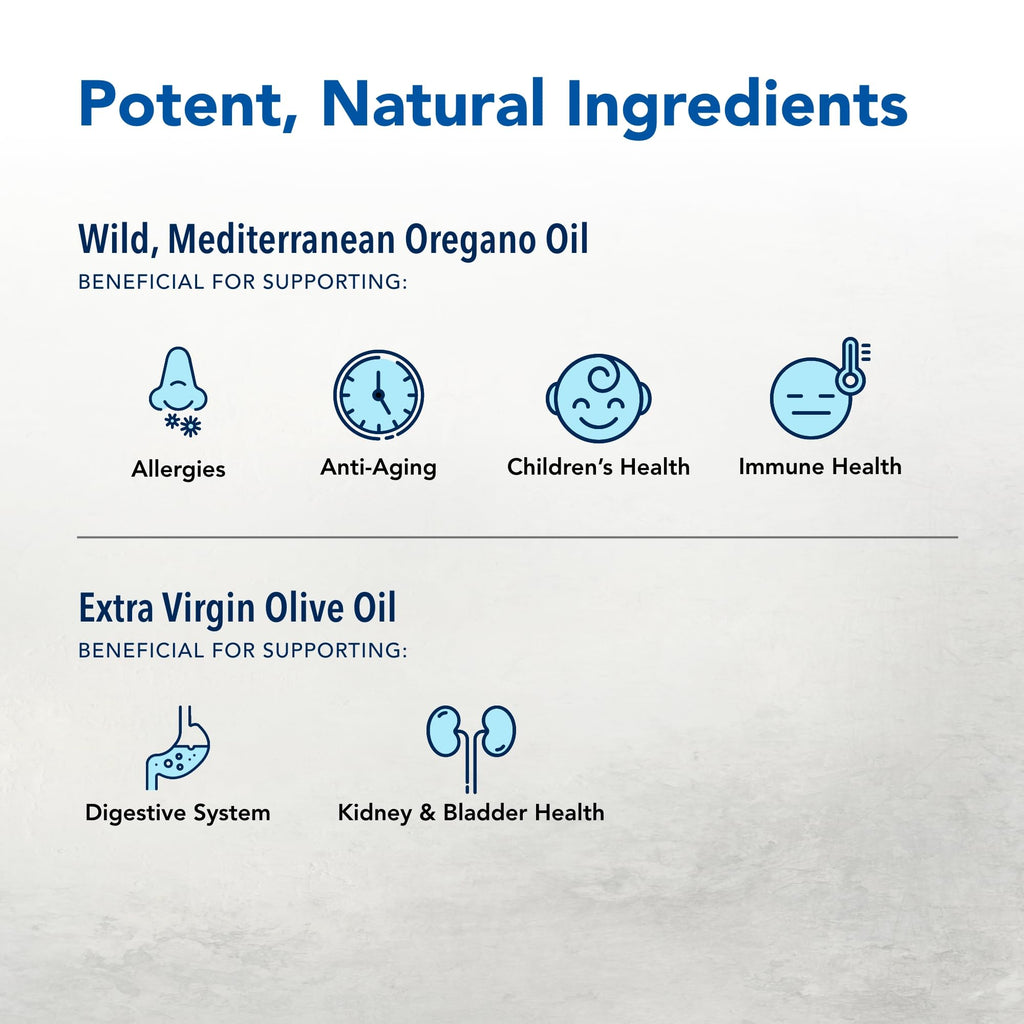 NORTH AMERICAN HERB & SPICE Oreganol P73, 60 Gelcaps - Immune System Support - Unprocessed, Vegan Friendly Wild Oregano - Mediterranean Source - Non-GMO - 60 Servings
