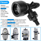 LAIKOU R0357200 Air Gauge Release Valve Assembly Replacement Compatible with Zodiac Jandy CV & CL, DEV & DEL, JS Series Pool and Spa Filters (R0357200)