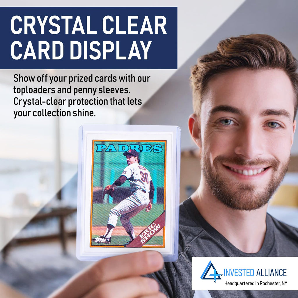Regular 3x4 Rigid Top Loaders for Cards & Card Sleeves | Ultra Trading, Baseball, Sports & Hard Plastic Protectors, MTG Toploaders Case Bulk, Football Sleeve Holders, TCG Collectible Protectors.