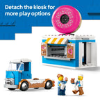 LEGO City Donut Truck Toy - Building Toy for Kids, Boys and Girls, Ages 5+ - Birthday Gift for Kids Mobile Donut Stand with 2 Minifigures and Other Accessories - 60452