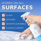 HYPRISTINE PURE Hypochlorous Acid Spray, Multi-Purpose Cleaner, Superior Shelf Life, 0% Bleach, 0% Alcohol, Food Contact Safe, Eliminate Non-Living Allergens, Remove Pet Odor, Clean Any Surface