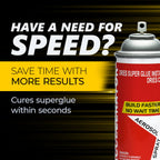 Starbond 10 oz. XL CA Glue Accelerator Spray - Instantly Dries Cyanoacrylate Super Glue – No Whitening, Controlled Application