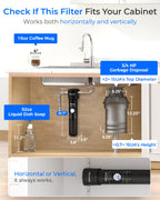Waterdrop 15UA Under Sink Water Filter System, 19000 Gallons, Reduces Lead, Chlorine, Bad Taste & Odor, Under Counter Water Filter Connects Directly to Your Faucet, NSF/ANSI 42 Certified, 2 Years
