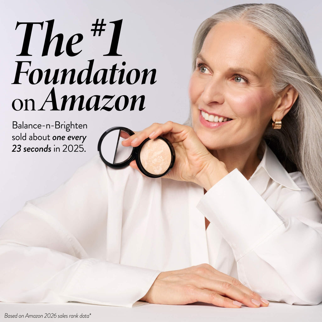 LAURA GELLER Baked Balance-n-Brighten Colour Correcting Powder Foundation (Medium) Buildable Light to Medium Coverage Baked Foundation, Demi-Matte Finish