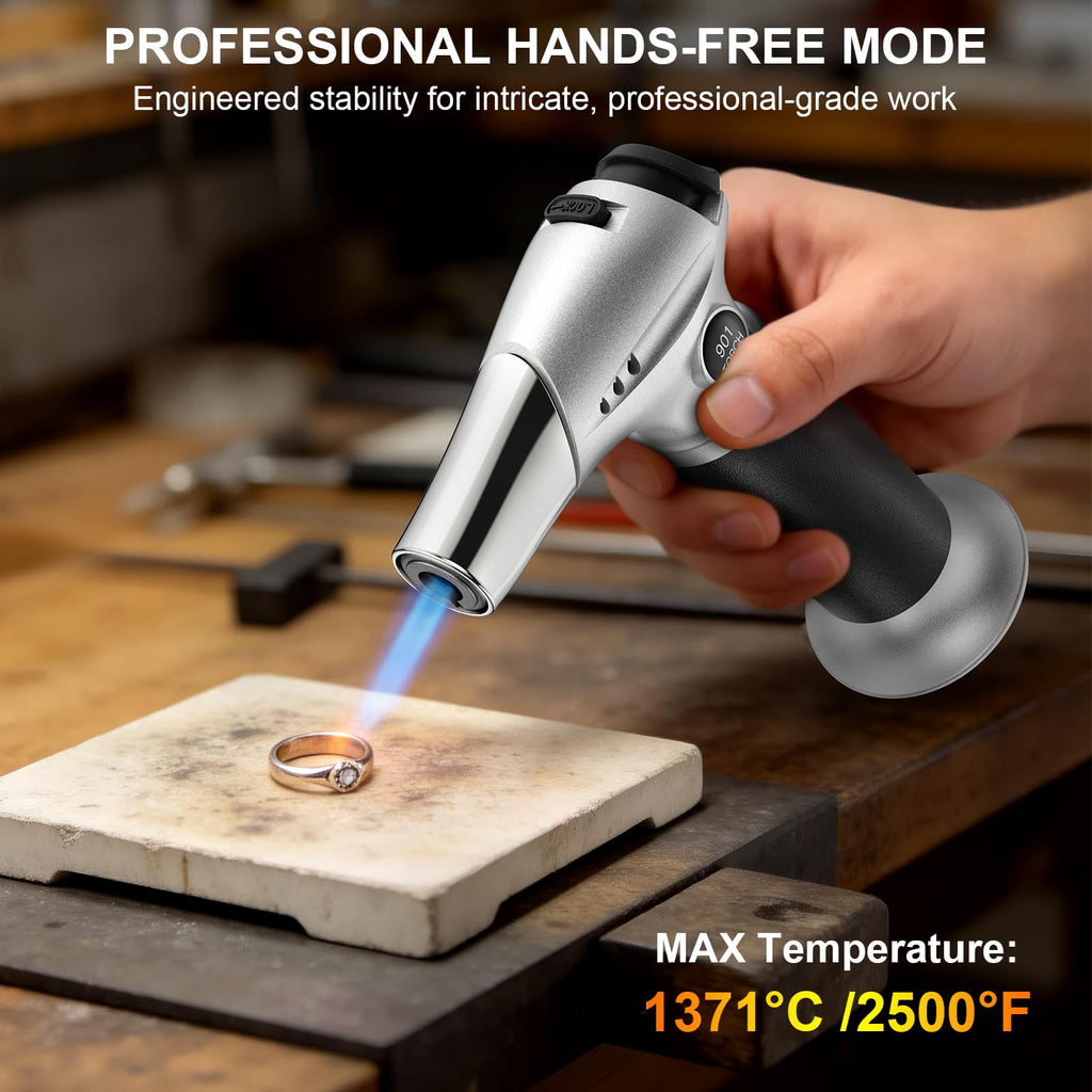 TBTeek Kitchen Butane Torch with Safety Lock for Baking, Crafts & Steak