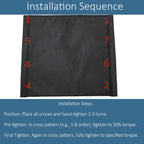 CQmuniu Wheelchair Replacement Seat Upholstery, 18 x 16 inches, Nylon, Universal Fit