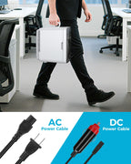 Antarctic Star Compact Mini Fridge, 10L Portable Small Refrigerator, 2.6 Gal Desktop Fridge with AC/DC Adapters, Small Cosmetics Cooler for Beverage, Food, Makeup, Bedroom, Office, Dorm, White