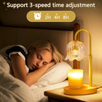 Candle Warmer Lamp Electric Timer - Flower Home Decor Women Birthday Gifts